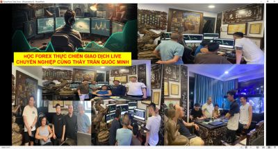 HỌC FOREX THỰC CHIẾN GIAO DỊCH LIVE CHUYÊN NGHIỆP CÙNG THẦY TRẦN QUỐC MINH