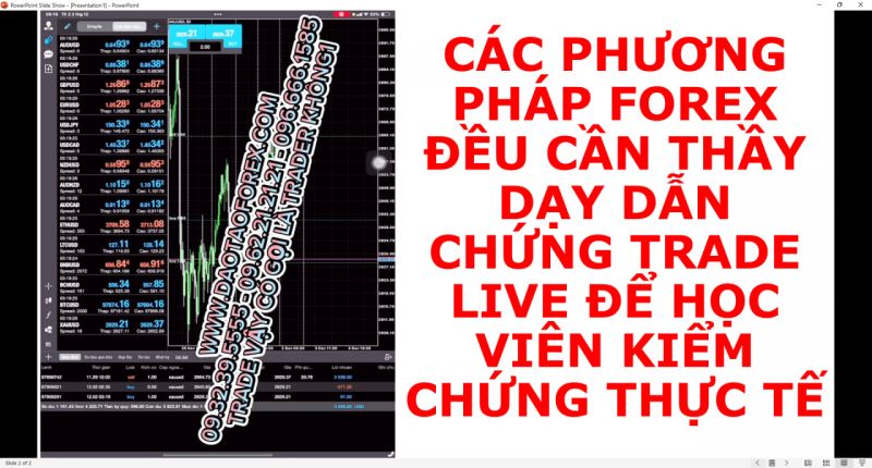 CÁC PHƯƠNG PHÁP FOREX ĐỀU CẦN THẦY DẠY DẪN CHỨNG TRADE LIVE ĐỂ HỌC VIÊN KIỂM CHỨNG THỰC TẾ