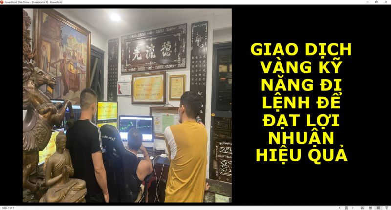 GIAO DỊCH VÀNG KỸ NĂNG ĐI LỆNH ĐỂ ĐẠT LỢI NHUẬN HIỆU QUẢ