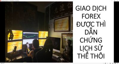 GIAO DỊCH FOREX ĐƯỢC TH&Igrave; DẪN CHỨNG LỊCH SỬ THỂ TH&Ocirc;I