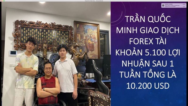 TRẦN QUỐC MINH GIAO DỊCH FOREX TÀI KHOẢN 5.100 USD SAU MỘT TUẦN ĐẠT LỢI NHUẬN 11.000 USD 